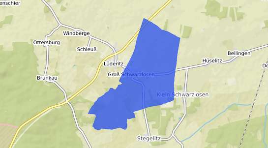 Bodenrichtwertkarte Tangerh&uuml;tte Gross Schwarzlosen